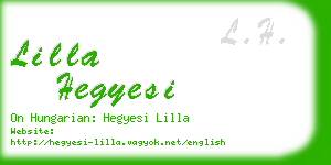 lilla hegyesi business card